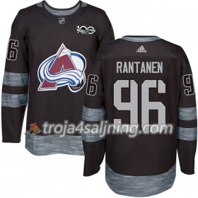 Colorado Avalanche tröja Mikko Rantanen 96 1917-2017 100th Anniversary Adidas Svart Authentic - NHL Tröjor Herr